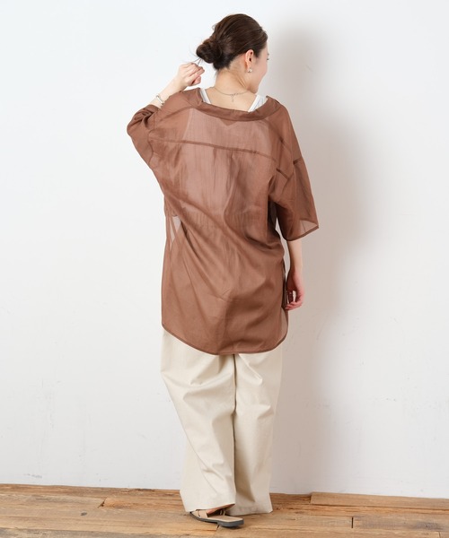 CIAOPANIC TYPY（チャオパニックティピー）の「綿シアー開襟