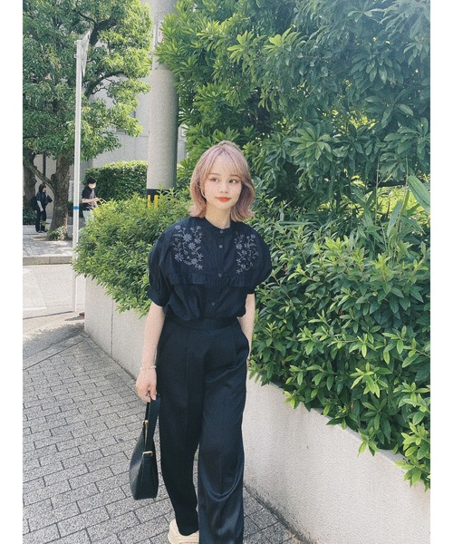 jumelle（ジュメロ）の「チョア刺繍ブラウス（シャツ/ブラウス・レディース・ブラック/ピンクベージュ・FREE）」の19枚目の写真