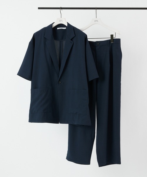 COLONY 2139（コロニートゥーワンスリーナイン）の「KINAGASHIワイドパンツ(セットアップ可)（スラックス・メンズ・ネイビー/モカ/スミクロ・MEDIUM/LARGE）」の16枚目の写真