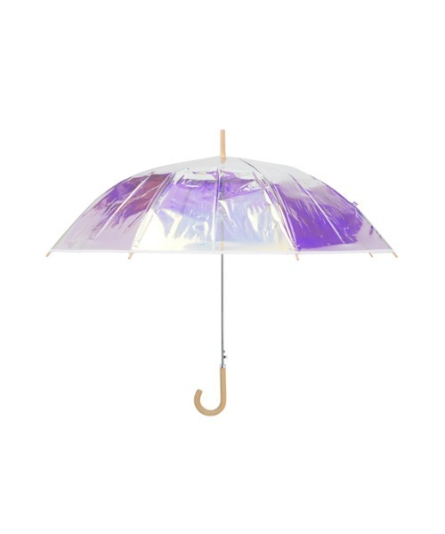 Amvel（アンベル）の「【 Amvel / アンベル 】 オーロラ ビニール傘 / オーロラ傘 Aurora Vinyl Umbrella A2106LF AMI（長傘・レディース・ホワイト・FREE）」の18枚目の写真