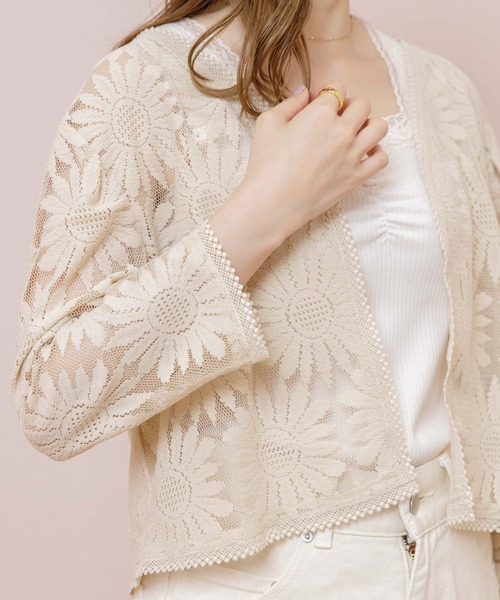 flower(フラワー)の「マーガレットガウン(カーディガン/ボレロ・レディース・ベージュ/アイボリー・FREE)」の13枚目の写真