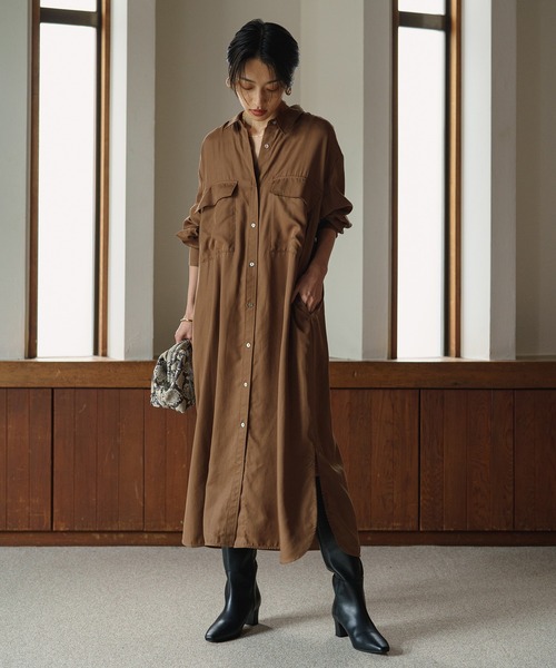 LOUNGEDRESS（ラウンジドレス）の「ポケットシャツワンピース