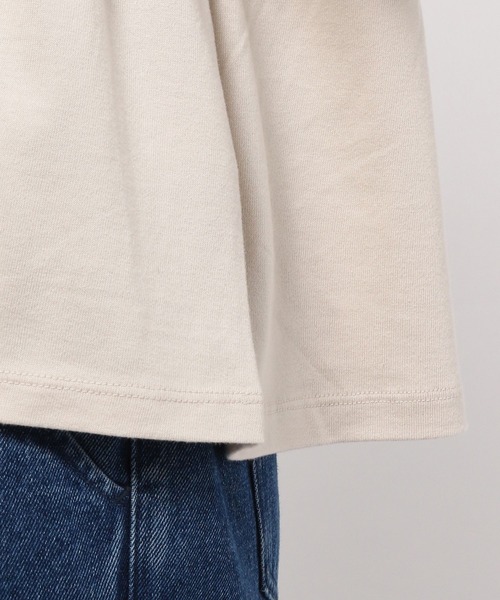 studio CLIP（スタディオクリップ）の「ハシゴレース切り替えプルオーバー（Tシャツ/カットソー・レディース・スモーク/グリーン/ライトグレー・MEDIUM/LARGE）」の9枚目の写真