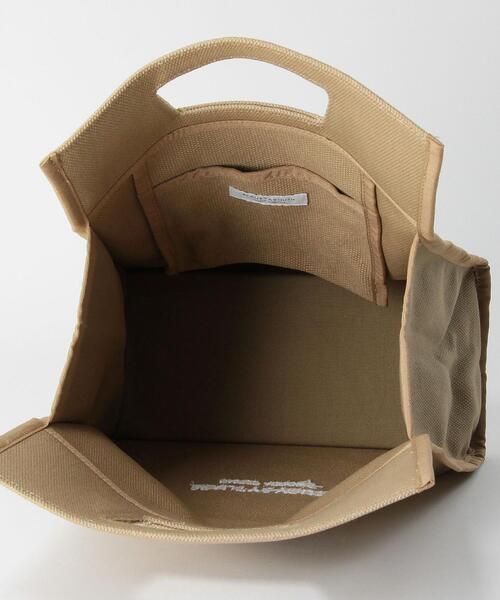 BEAUTY&YOUTH UNITED ARROWS（ビューティーアンドユースユナイテッドアローズ）の「BY キャンバススクエアロゴトート バッグ（トートバッグ・レディース・モカ/ブラック/ナチュラル/ケリー/パープル・FREE）」の9枚目の写真