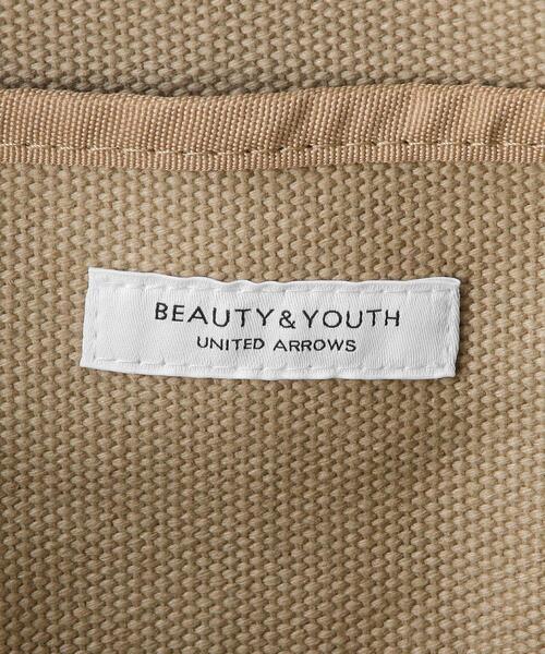 BEAUTY&YOUTH UNITED ARROWS（ビューティーアンドユースユナイテッドアローズ）の「BY キャンバススクエアロゴトート バッグ（トートバッグ・レディース・モカ/ブラック/ナチュラル/ケリー/パープル・FREE）」の10枚目の写真