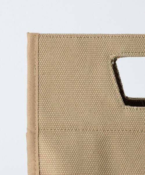BEAUTY&YOUTH UNITED ARROWS（ビューティーアンドユースユナイテッドアローズ）の「BY キャンバススクエアロゴトート バッグ（トートバッグ・レディース・モカ/ブラック/ナチュラル/ケリー/パープル・FREE）」の12枚目の写真