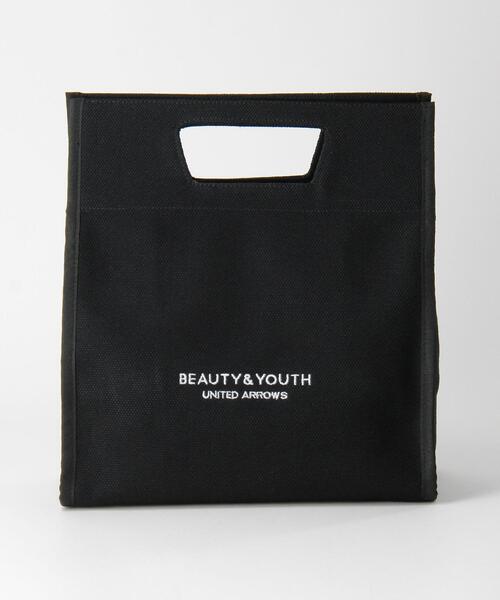 BEAUTY&YOUTH UNITED ARROWS（ビューティーアンドユースユナイテッドアローズ）の「BY キャンバススクエアロゴトート バッグ（トートバッグ・レディース・モカ/ブラック/ナチュラル/ケリー/パープル・FREE）」の14枚目の写真