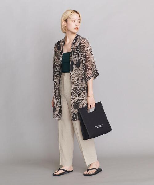 BEAUTY&YOUTH UNITED ARROWS（ビューティーアンドユースユナイテッドアローズ）の「BY キャンバススクエアロゴトート バッグ（トートバッグ・レディース・モカ/ブラック/ナチュラル/ケリー/パープル・FREE）」の15枚目の写真