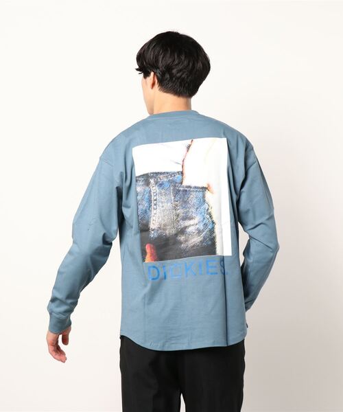 Dickies(ディッキーズ)の「Dickies/ディッキーズ ワンポイントロゴ バックプリントロンT(Tシャツ/カットソー・メンズ・ホワイト/ブラック/ベージュ/ブルー・LL/M/L)」の8枚目の写真