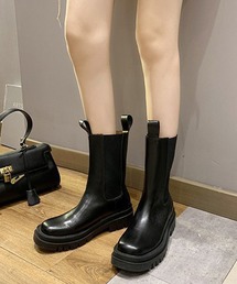 AMOUR BOX | サイドゴアプラットフォームブーツ(ブーツ)