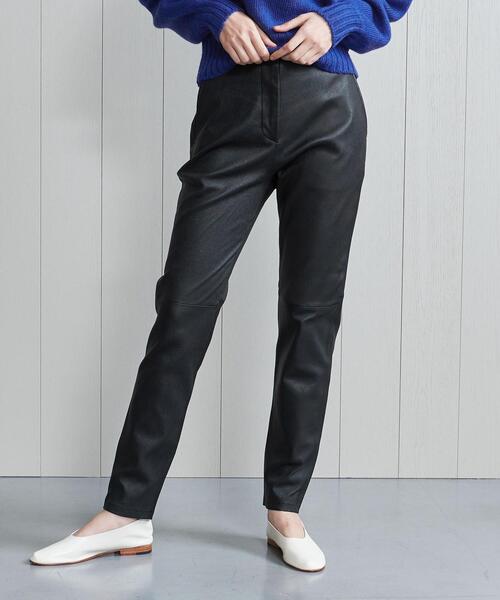 H BEAUTY&YOUTH UNITED ARROWS(エイチビューティーアンドユースユナイテッドアローズ)の「<H>LEATHER SLIM PANTS/パンツ(その他パンツ・レディース・ブラック・S/M)」の5枚目の写真