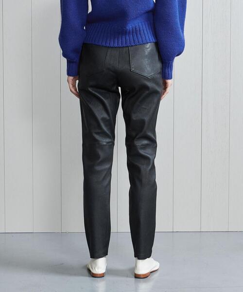 H BEAUTY&YOUTH UNITED ARROWS(エイチビューティーアンドユースユナイテッドアローズ)の「<H>LEATHER SLIM PANTS/パンツ(その他パンツ・レディース・ブラック・S/M)」の7枚目の写真