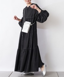 CIAOPANIC TYPY | 配色ステッチデニムティアードワンピース(ワンピース)