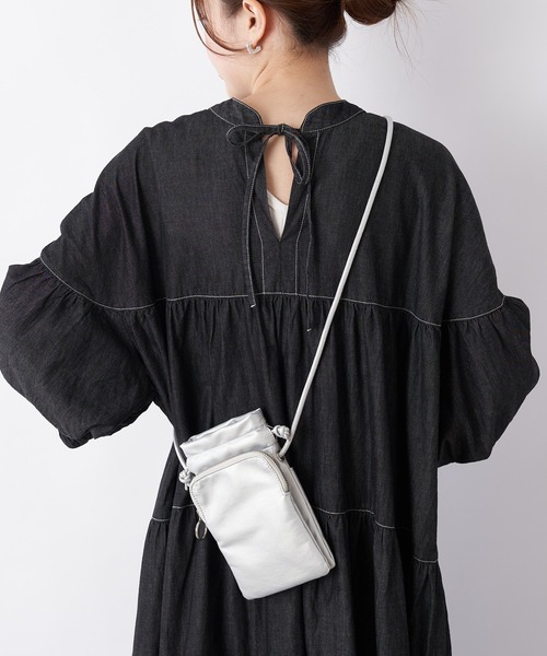 CIAOPANIC TYPY（チャオパニックティピー）の「配色ステッチデニムティアードワンピース（ワンピース・レディース・ブラック/ネイビー・ONE SIZE）」の10枚目の写真