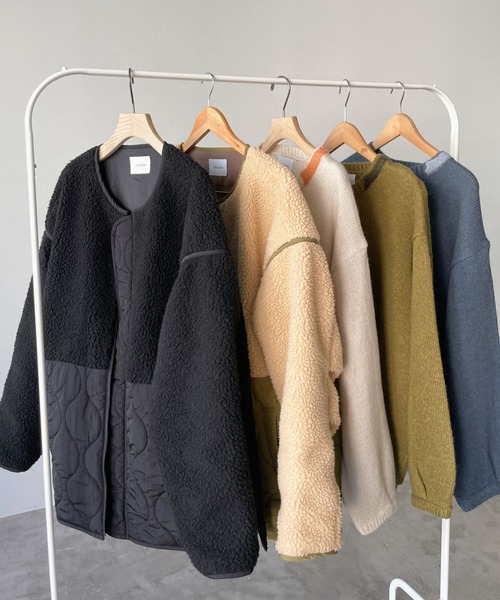SENSION（センション）の「quilting boa jacket（ブルゾン）」 - WEAR