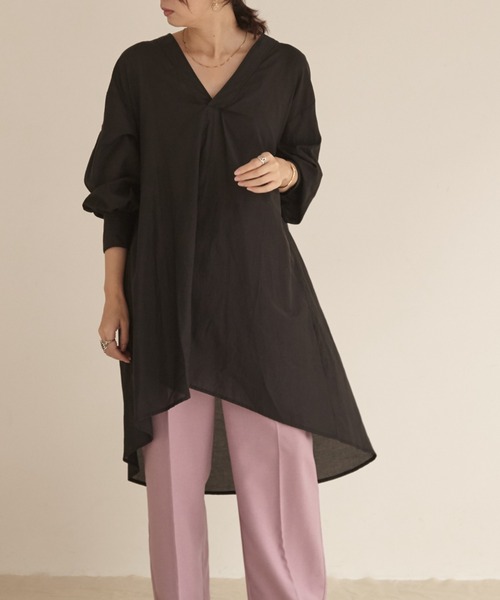 高速配送抜群 Doux シャツ ブラウス 深ｖチュニック シャツ ブラウス トップス Doux Archives ドゥアルシーヴ のファッション セール