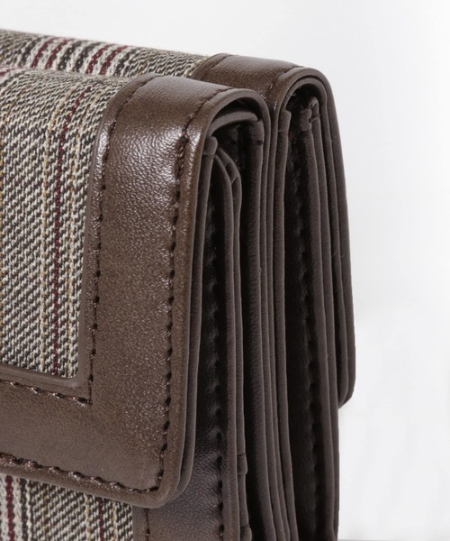 SENSE OF PLACE by URBAN RESEARCH(センスオブプレイスバイアーバンリサーチ)の「フレームミニウォレット(財布・レディース・チェック/ブラウン/ブラック・ONE)」の4枚目の写真