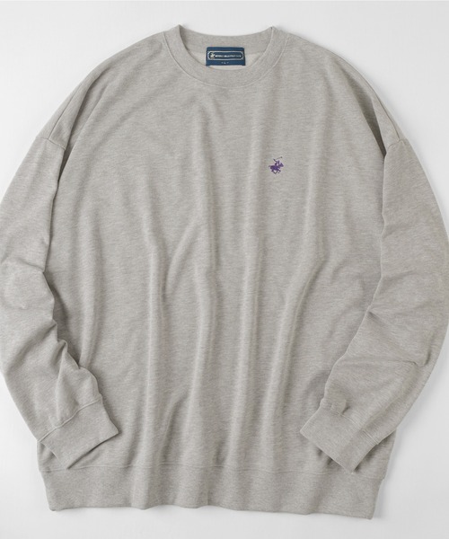 BEVERLY HILLS POLO CLUB（ビバリーヒルズポロクラブ）の「【BEVERLY HILLS POLO CLUB/ビバリーヒルズポロクラブ】ビッグシルエット ワンポイント刺繍 スウェット/トレーナー（スウェット・レディース・ホワイト/ブラック/ネイビー/グレー/グリーン・M/L）」の16枚目の写真