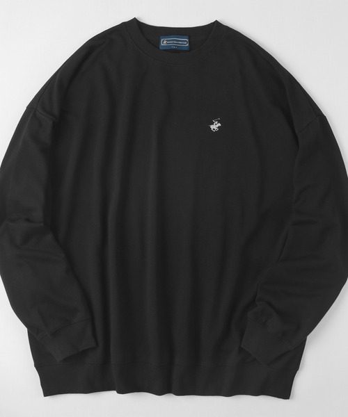 BEVERLY HILLS POLO CLUB（ビバリーヒルズポロクラブ）の「【BEVERLY HILLS POLO CLUB/ビバリーヒルズポロクラブ】ビッグシルエット ワンポイント刺繍 スウェット/トレーナー（スウェット・レディース・ホワイト/ブラック/ネイビー/グレー/グリーン・M/L）」の17枚目の写真