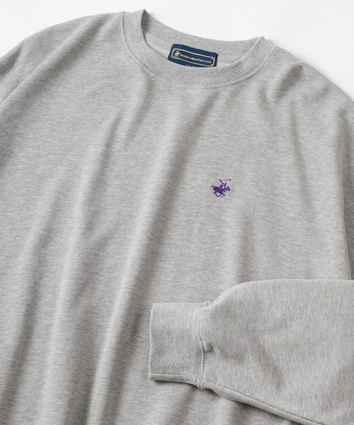 BEVERLY HILLS POLO CLUB（ビバリーヒルズポロクラブ）の「【BEVERLY HILLS POLO CLUB/ビバリーヒルズポロクラブ】ビッグシルエット ワンポイント刺繍 スウェット/トレーナー（スウェット・レディース・ホワイト/ブラック/ネイビー/グレー/グリーン・M/L）」の9枚目の写真