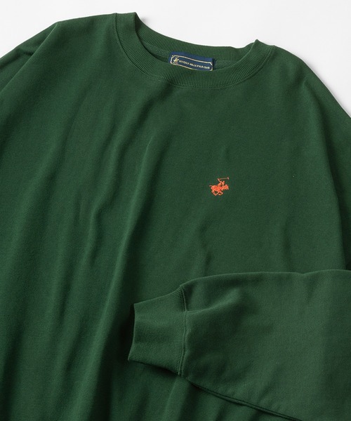 BEVERLY HILLS POLO CLUB（ビバリーヒルズポロクラブ）の「【BEVERLY HILLS POLO CLUB/ビバリーヒルズポロクラブ】ビッグシルエット ワンポイント刺繍 スウェット/トレーナー（スウェット・レディース・ホワイト/ブラック/ネイビー/グレー/グリーン・M/L）」の10枚目の写真