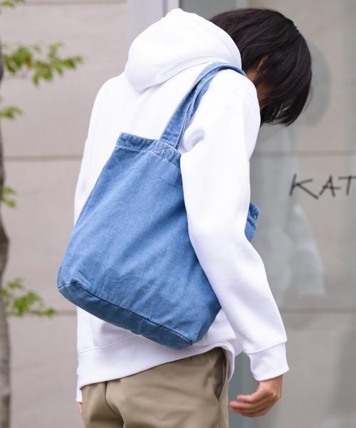 United Athle（ユナイテッドアスレ）の「【United Athle】デニム トートバッグ ※3970（トートバッグ・レディース・ダークインディゴブルー/ライトインディゴブルー/ケミカルウォッシュ・FREE）」の7枚目の写真