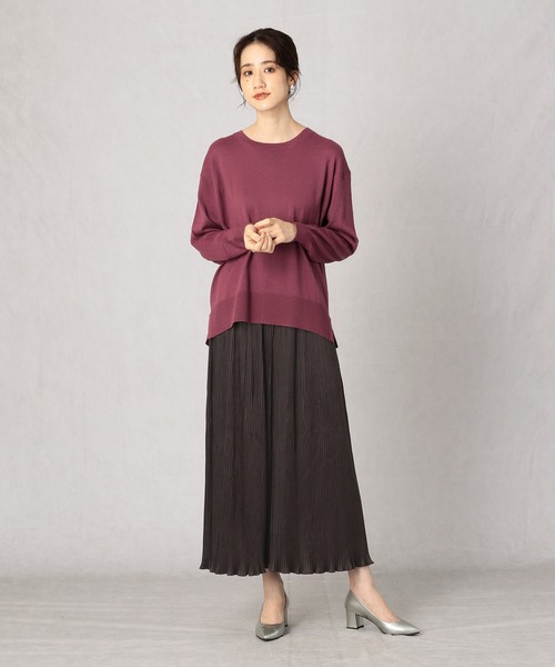 Comme　Ca　Mature（コムサマチュア）の「スエードジャージプリーツパンツ（その他パンツ・レディース・ベージュ/チャコール/ブラウン・FREE）」の5枚目の写真