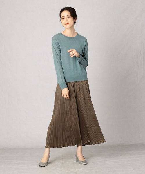 Comme　Ca　Mature（コムサマチュア）の「スエードジャージプリーツパンツ（その他パンツ・レディース・ベージュ/チャコール/ブラウン・FREE）」の13枚目の写真