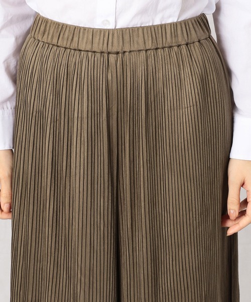 Comme　Ca　Mature（コムサマチュア）の「スエードジャージプリーツパンツ（その他パンツ・レディース・ベージュ/チャコール/ブラウン・FREE）」の17枚目の写真