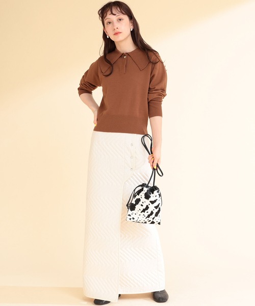 Ray BEAMS（レイビームス）の「Ray BEAMS / キルティング ラップ スカート（スカート・レディース・ブラック/オフホワイト・1/0）」の15枚目の写真