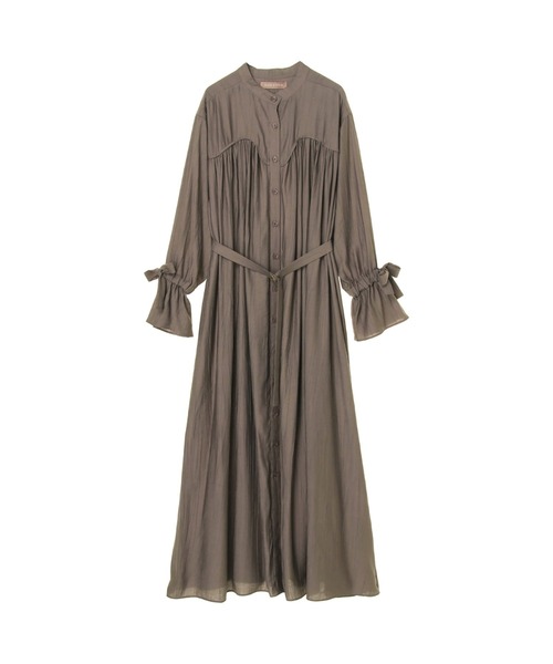 ALEXIA STAM（アリシアスタン）の「Stand Collar Maxi Dress/スタンドカラーマキシドレス（ワンピース・レディース・チャコールグレー/ブラウン・FREE）」の5枚目の写真