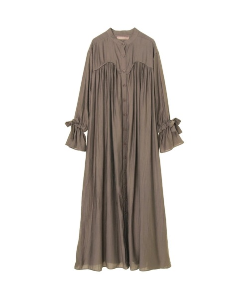 ALEXIA STAM（アリシアスタン）の「Stand Collar Maxi Dress/スタンドカラーマキシドレス（ワンピース・レディース・チャコールグレー/ブラウン・FREE）」の10枚目の写真