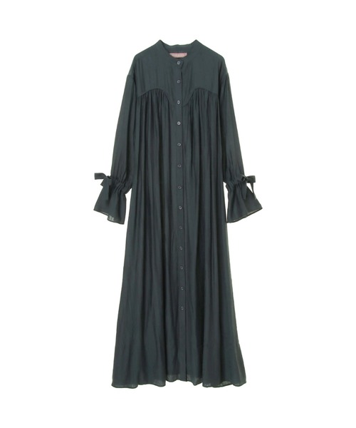 ALEXIA STAM（アリシアスタン）の「Stand Collar Maxi Dress/スタンドカラーマキシドレス（ワンピース・レディース・チャコールグレー/ブラウン・FREE）」の3枚目の写真