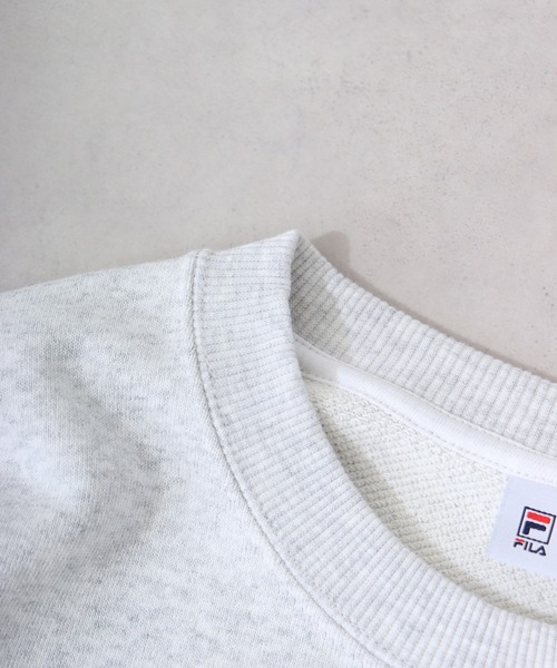 FILA HERITAGE（フィラヘリテージ）の「FILA メッシュ パネルボーダー クルーネックス スウェット（スウェット・メンズ・アッシュグレー・M/L/XL）」の10枚目の写真