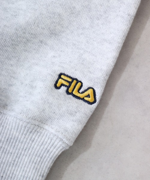 FILA HERITAGE（フィラヘリテージ）の「FILA メッシュ パネルボーダー クルーネックス スウェット（スウェット・メンズ・アッシュグレー・M/L/XL）」の12枚目の写真