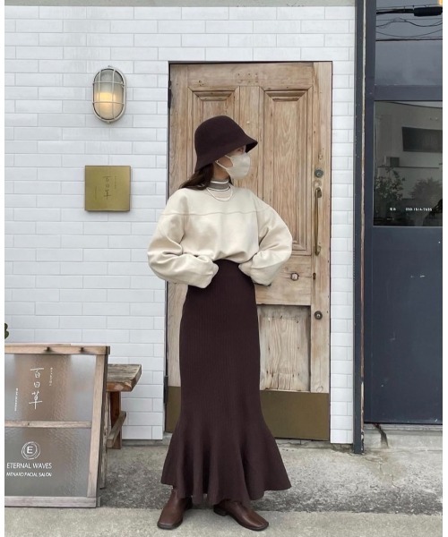 mood for a day（ムードフォーアデイ）の「square socks short boots / スクエアソックスショートブーツ（ブーツ・レディース・ブラック/ブラウン/アイボリー/ベージュ・23.0cm/24.0cm/25.0cm/23.5㎝/24.5㎝/24.5cm）」の16枚目の写真