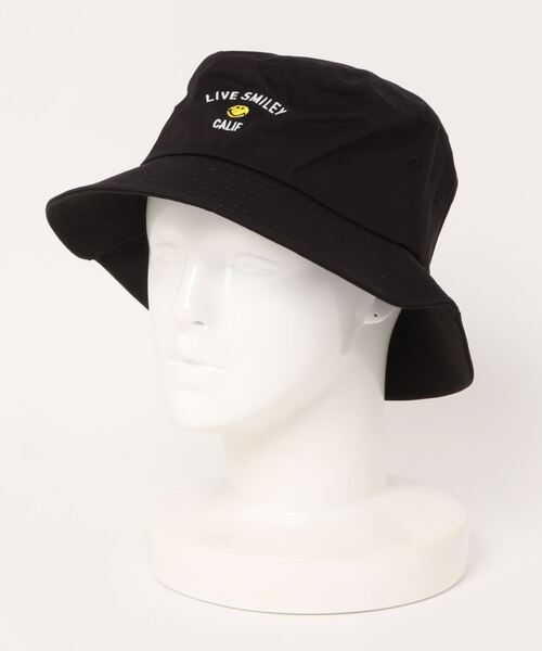 dictionary(ディクショナリー)の「【 LIVE SMILEY / ライブスマイリー 】 LIVE SMILEY BUCKET HAT / スマイルマーク バケットハット(ハット・レディース・ベージュ/ホワイト/ブラック・FREE)」の3枚目の写真