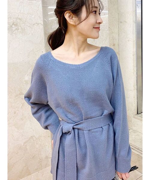 MERCURYDUO（マーキュリーデュオ）の「2WAYフラワーイレヘムニットセット（ワンピース・レディース・ベージュ/オフホワイト/ピンク/ブルー・FREE）」の22枚目の写真