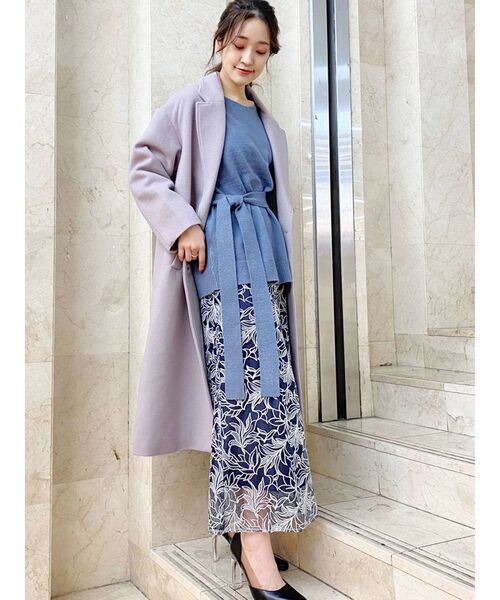 MERCURYDUO（マーキュリーデュオ）の「2WAYフラワーイレヘムニットセット（ワンピース・レディース・ベージュ/オフホワイト/ピンク/ブルー・FREE）」の14枚目の写真