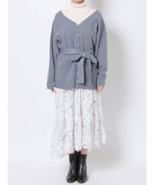 MERCURYDUO（マーキュリーデュオ）の「2WAYフラワーイレヘムニットセット（ワンピース・レディース・ベージュ/オフホワイト/ピンク/ブルー・FREE）」の11枚目の写真