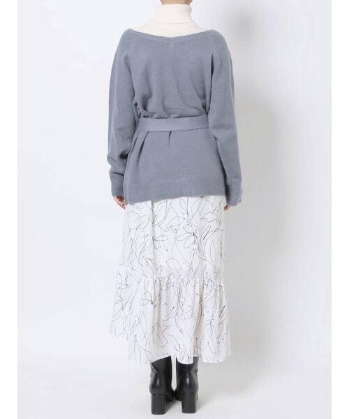 MERCURYDUO（マーキュリーデュオ）の「2WAYフラワーイレヘムニットセット（ワンピース・レディース・ベージュ/オフホワイト/ピンク/ブルー・FREE）」の19枚目の写真