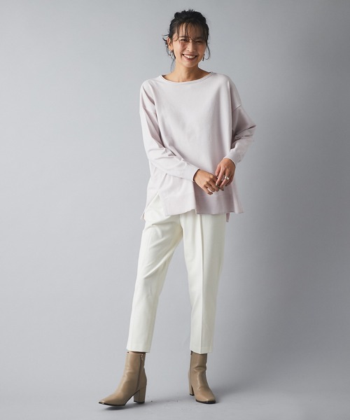 RIVE DROITE（リヴドロワ）の「《2サイズ展開》カシミヤタッチで履き心地抜群　両面起毛イージーパンツ（その他パンツ・レディース・ライトグレー/ブラック/オフホワイト・38/36）」の19枚目の写真