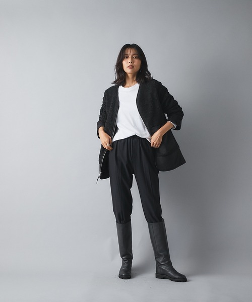 RIVE DROITE（リヴドロワ）の「《2サイズ展開》カシミヤタッチで履き心地抜群　両面起毛イージーパンツ（その他パンツ・レディース・ライトグレー/ブラック/オフホワイト・38/36）」の17枚目の写真