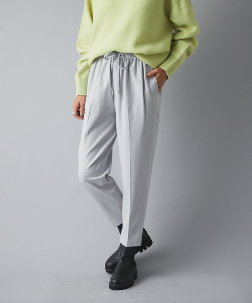 RIVE DROITE（リヴドロワ）の「《2サイズ展開》カシミヤタッチで履き心地抜群　両面起毛イージーパンツ（その他パンツ・レディース・ライトグレー/ブラック/オフホワイト・38/36）」の8枚目の写真