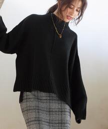 INGNI | モックネックサイドスリットチュニックニット(ニット/セーター)