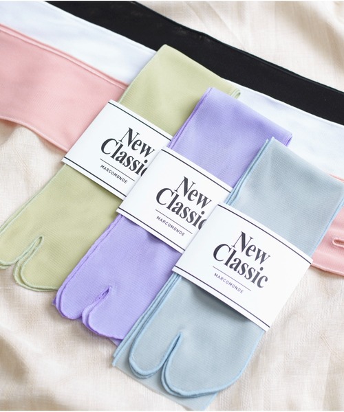 And A(アンドエー)の「MARCOMONDE マルコモンド / Tulle Tabi socks チュール タビソックス / TB21P-001(ソックス/靴下・レディース・ブラック/ホワイト/ライトパープル/ライトブルー/ピンク/ライトグリーン・WOMENS)」の4枚目の写真