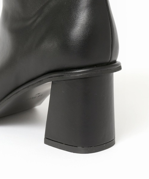 LE TALON(ルタロン)の「6cmスクエアミドルブーツ(ブーツ・レディース・アイボリー/ブラック系その他/カーキ・MEDIUM/LARGE/SMALL/X-LARGE/X-SMALL)」の7枚目の写真