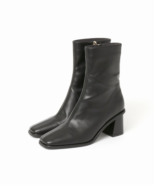 LE TALON(ルタロン)の「6cmスクエアミドルブーツ(ブーツ・レディース・アイボリー/ブラック系その他/カーキ・MEDIUM/LARGE/SMALL/X-LARGE/X-SMALL)」の13枚目の写真