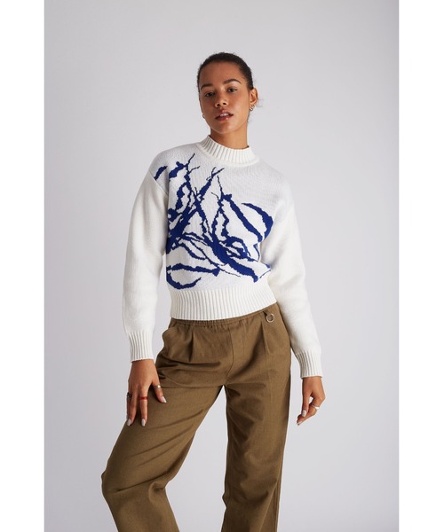 Saturdays NYC(サタデーズ ニューヨークシティ )の「Varick Mockneck Sweater(ニット/セーター・レディース・ブラック/グリーン・M/S/X-SMALL/L)」の15枚目の写真