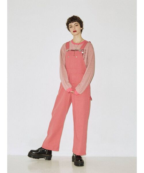 jouetie（ジュエティ）の「ペインターオーバーオール（サロペット/オーバーオール・レディース・ブラック/ピンク/ブルー/アイボリー・MEDIUM）」の4枚目の写真